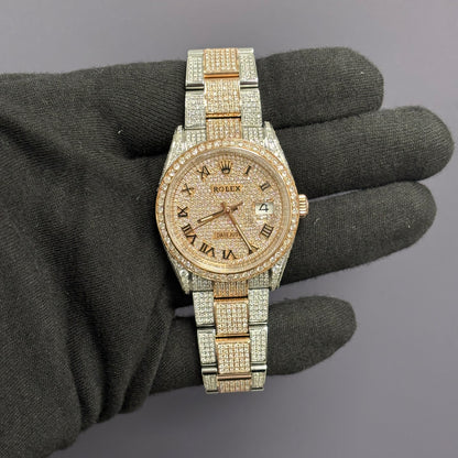 Rolex Datejust 36mm Pave Dial Watch Ref# 126231 - Happy Jewelers Fine Jewelry Lifetime Warranty
