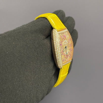 Franck Muller Cintree 32mm Pave Dial Watch Ref# 5850 CH D CD - Happy Jewelers Fine Jewelry Lifetime Warranty