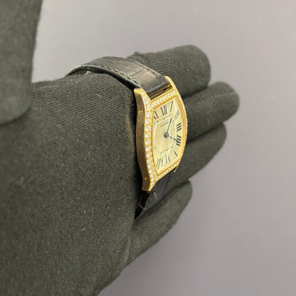 Cartier Tortue 39mm White Dial Watch Ref# WA501008 - Happy Jewelers Fine Jewelry Lifetime Warranty