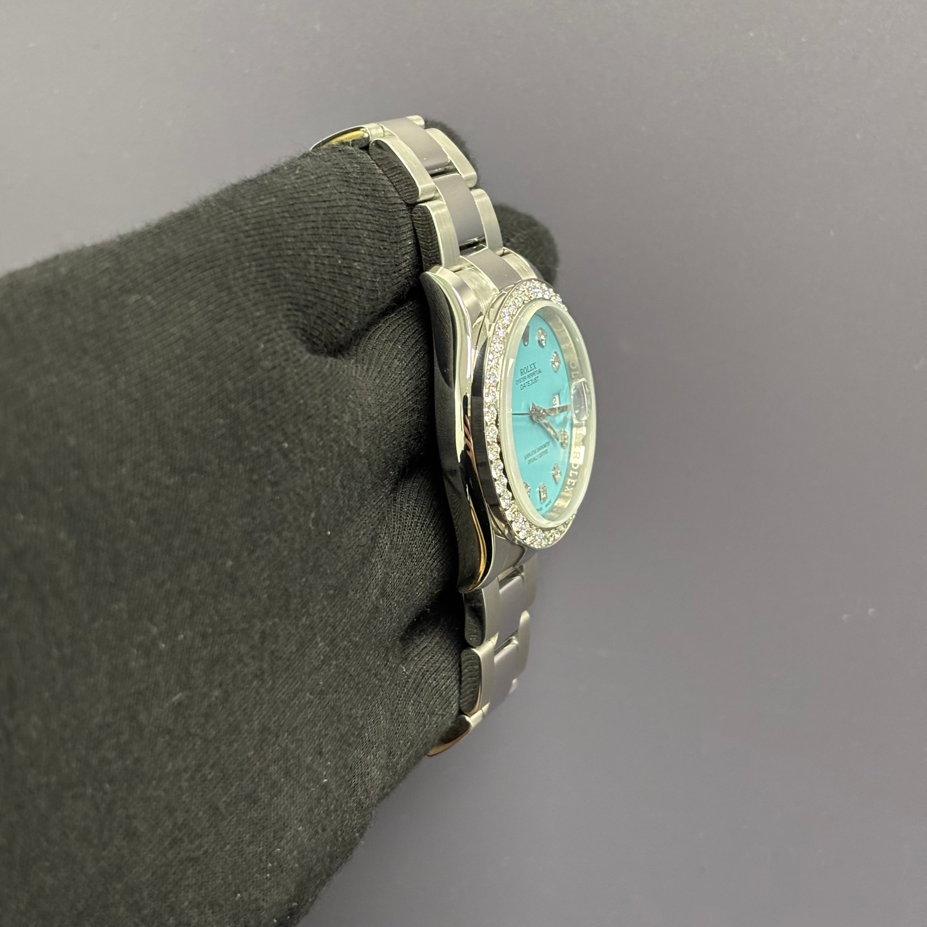 Rolex Datejust 36mm Tiffany Dial Watch Ref# 116200 - Happy Jewelers Fine Jewelry Lifetime Warranty