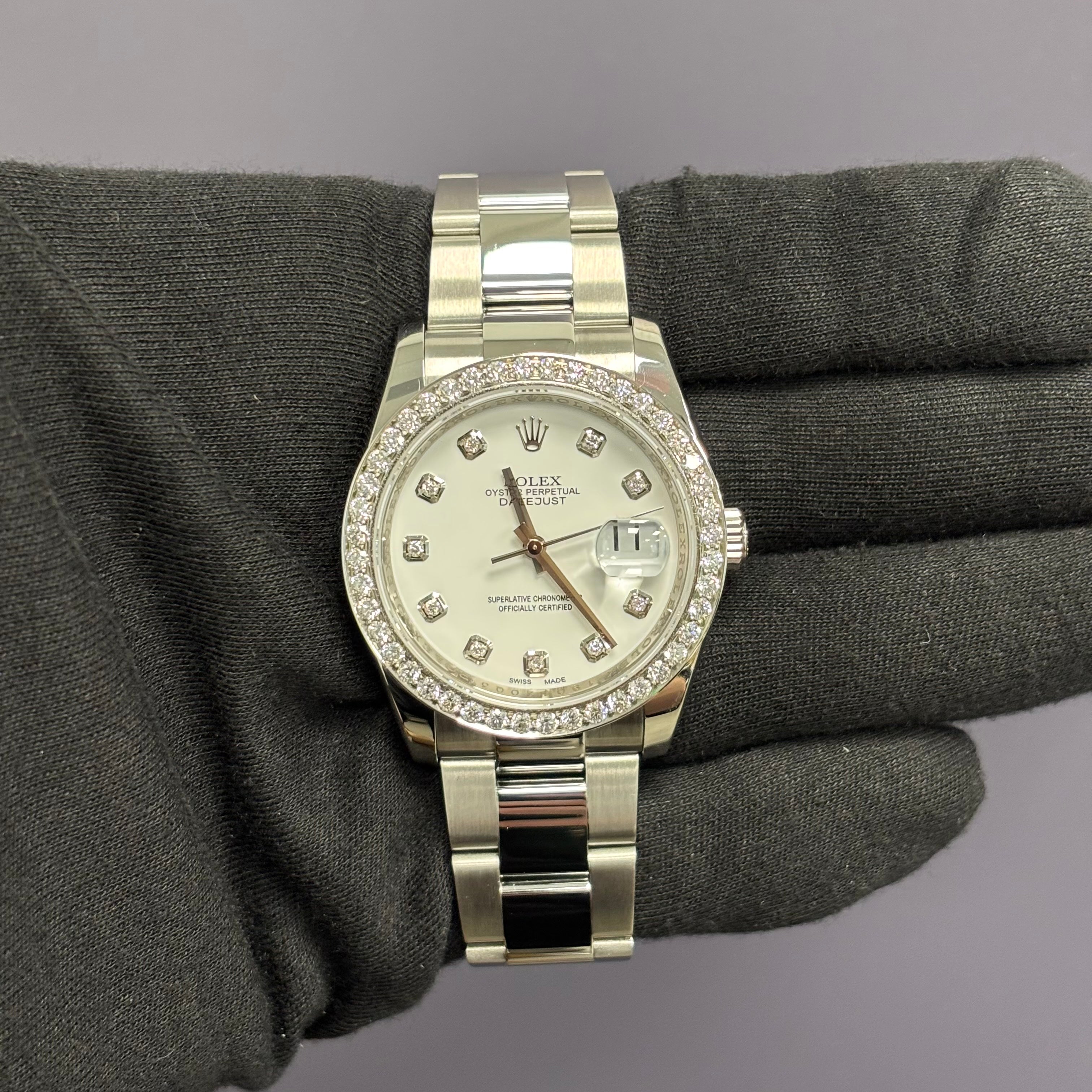 Rolex Datejust 36mm White Dial Watch Ref# 116200 - Happy Jewelers Fine Jewelry Lifetime Warranty