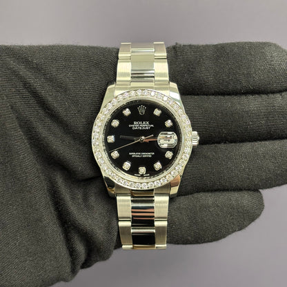 Rolex Datejust 36mm Black Dial Watch Ref# 116200 - Happy Jewelers Fine Jewelry Lifetime Warranty