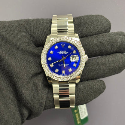 Rolex Datejust 36mm Dark Blue Dial Watch Ref# 116200 - Happy Jewelers Fine Jewelry Lifetime Warranty