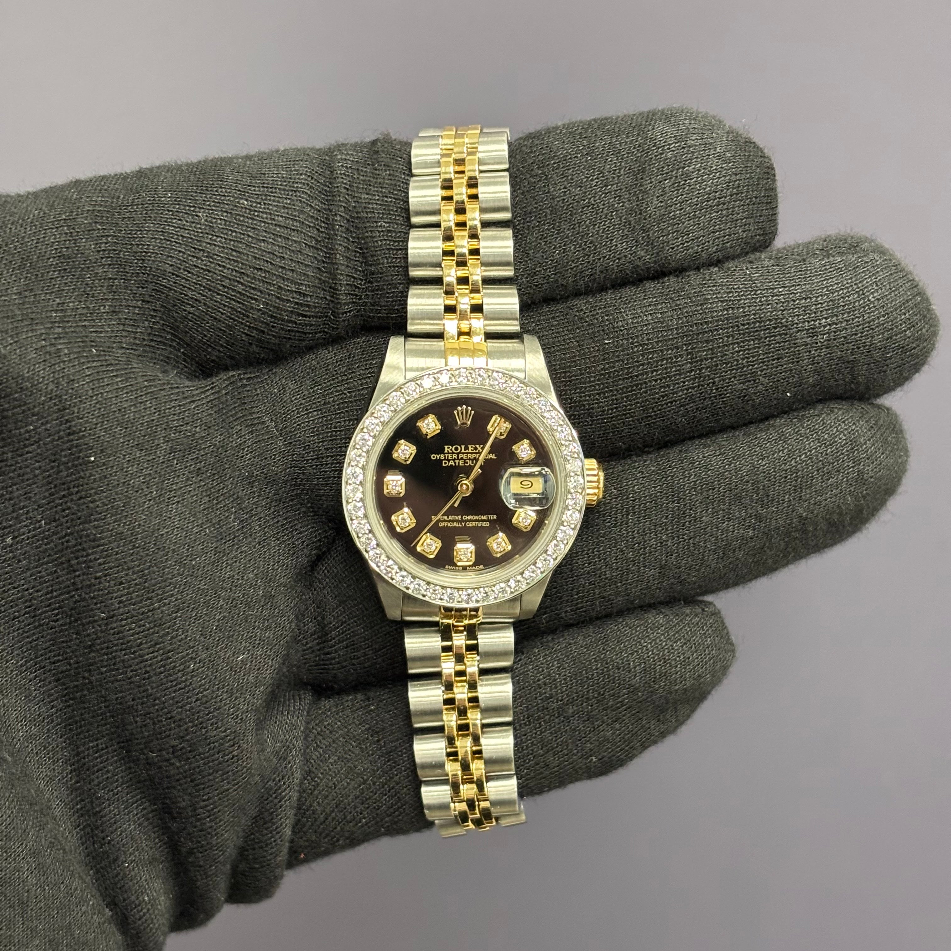 Rolex Datejust 26mm Black Dial Watch Ref# 69173 - Happy Jewelers Fine Jewelry Lifetime Warranty