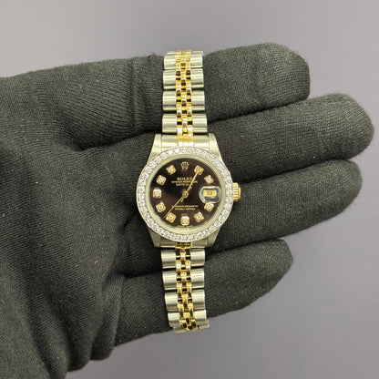 Rolex Datejust 26mm Black Dial Watch Ref# 69173 - Happy Jewelers Fine Jewelry Lifetime Warranty