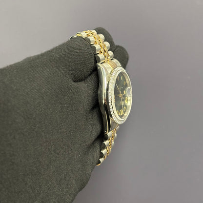 Rolex Datejust 36mm Green Dial Watch Ref# 16233 - Happy Jewelers Fine Jewelry Lifetime Warranty