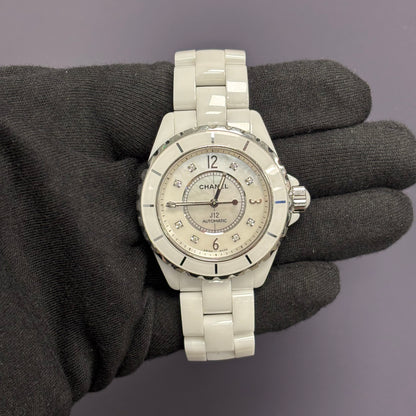 Chanel J12 38mm White Dial Watch Ref# H0970 - Happy Jewelers Fine Jewelry Lifetime Warranty