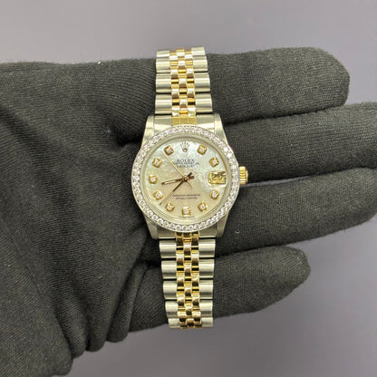 Rolex Datejust 31mm MOP Dial Watch Ref# 68273 - Happy Jewelers Fine Jewelry Lifetime Warranty