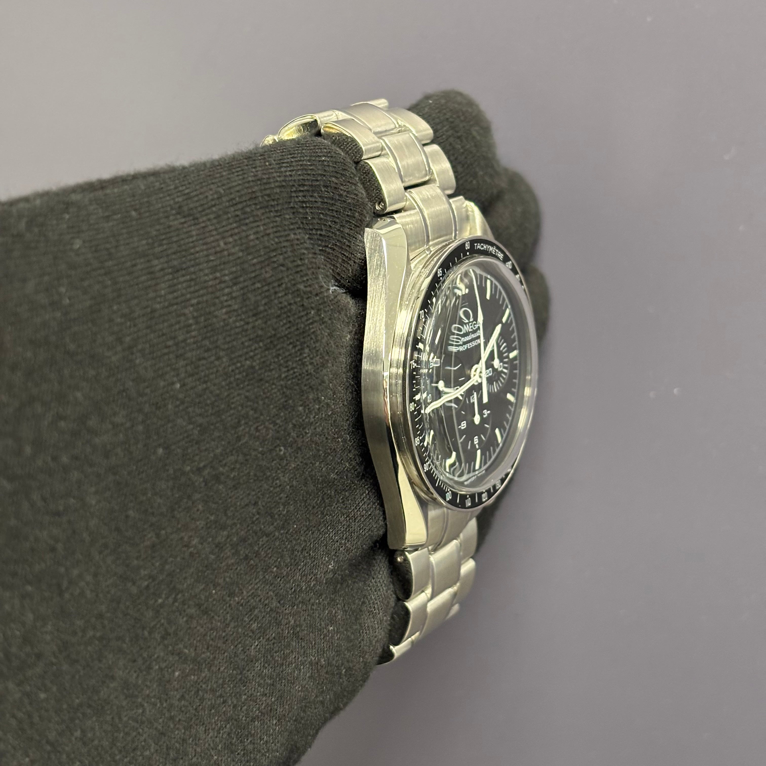 Omega Speedmaster 42mm Black Dial Watch Ref# 3573.50 - Happy Jewelers Fine Jewelry Lifetime Warranty