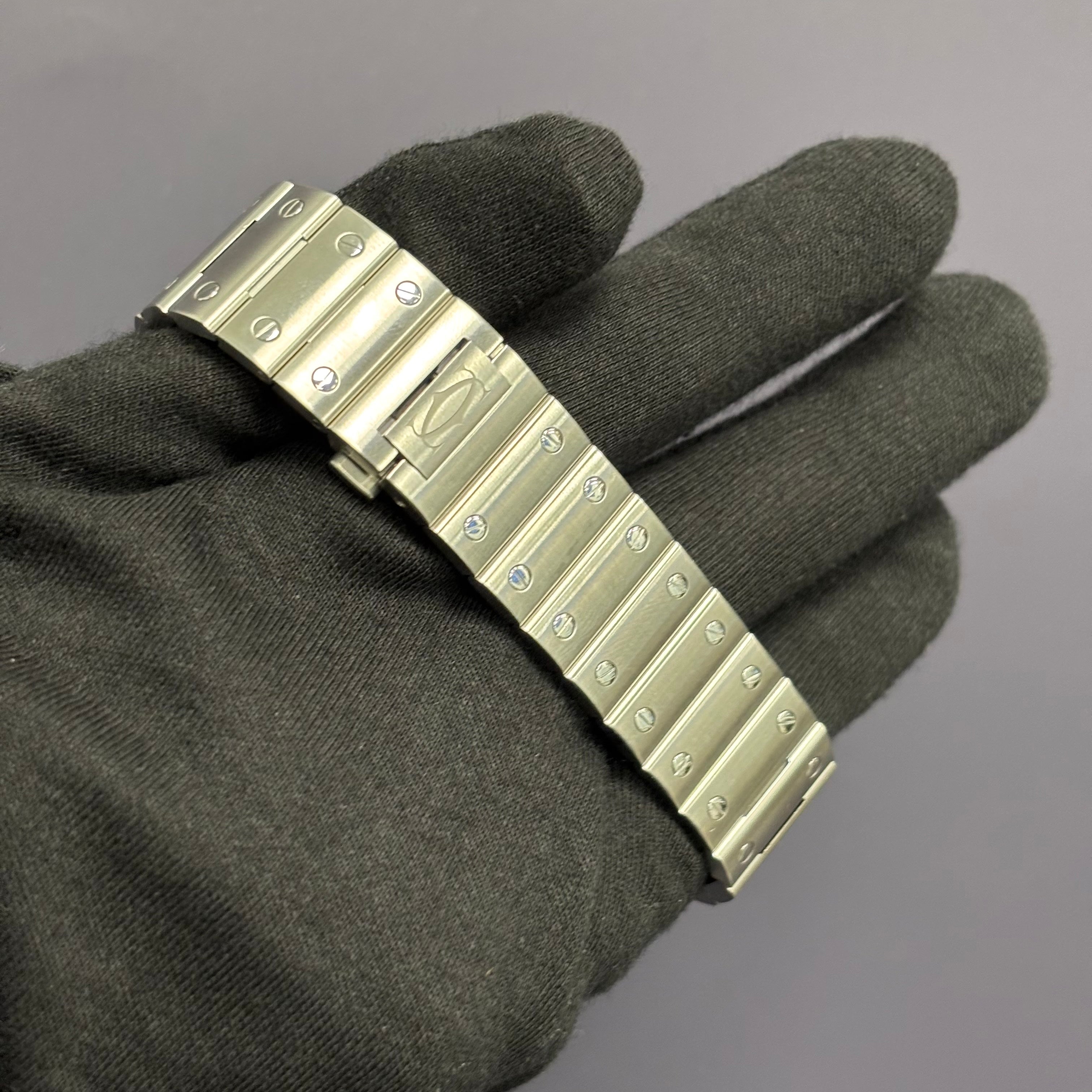 Cartier Santos 39.8mm Green Dial Watch Ref# WSSA0062 - Happy Jewelers Fine Jewelry Lifetime Warranty