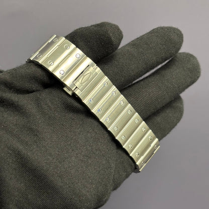 Cartier Santos 39.8mm Green Dial Watch Ref# WSSA0062 - Happy Jewelers Fine Jewelry Lifetime Warranty