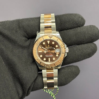 Rolex Yacht-Master 37mm Chocolate Dial Watch Ref# 268621 - Happy Jewelers Fine Jewelry Lifetime Warranty