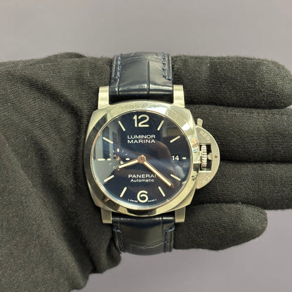 Panerai Luminor 40mm Blue Dial Watch Ref# PAM01370 - Happy Jewelers Fine Jewelry Lifetime Warranty
