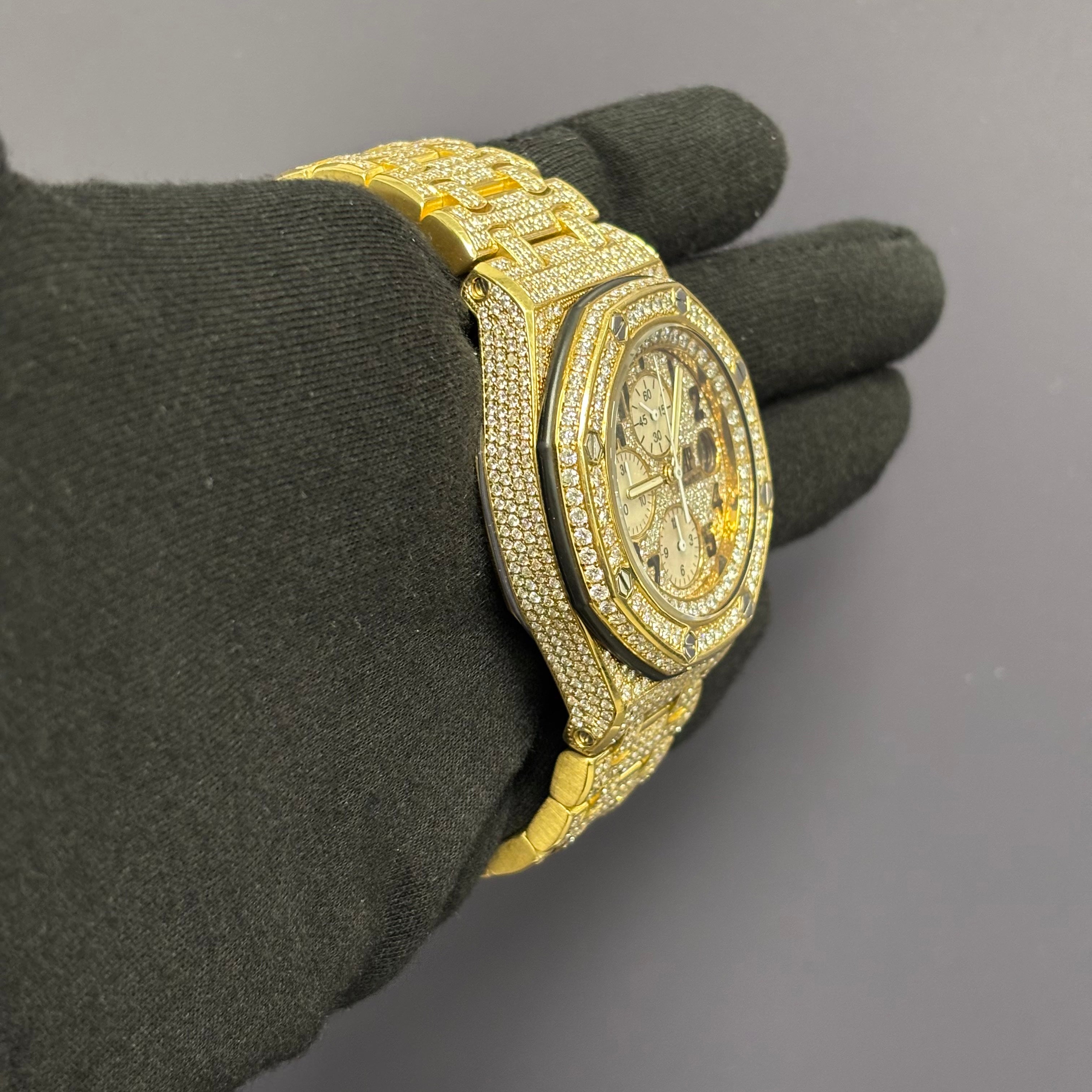 Audemars Piguet Royal Oak 42mm Pave Dial Watch Reference# 26170OR - Happy Jewelers Fine Jewelry Lifetime Warranty