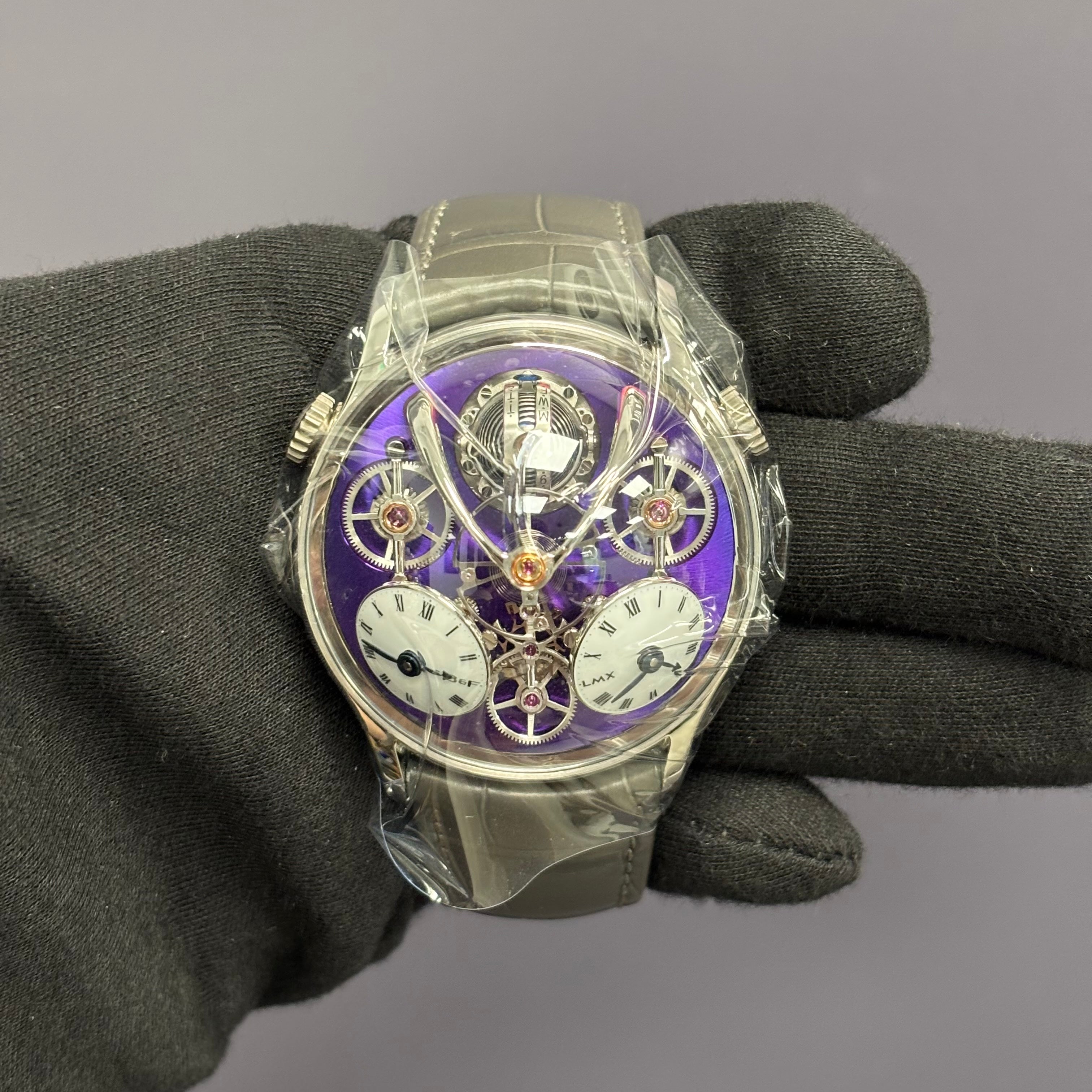 MB&F LMX 44mm Openwork Dial Watch Ref# PL18-0100-01-000 - Happy Jewelers Fine Jewelry Lifetime Warranty