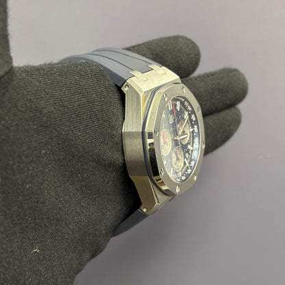 Audemars Piguet Royal Oak 43mm Blue Dial Watch Ref# 26420TI.OO.A027CA.01 - Happy Jewelers Fine Jewelry Lifetime Warranty