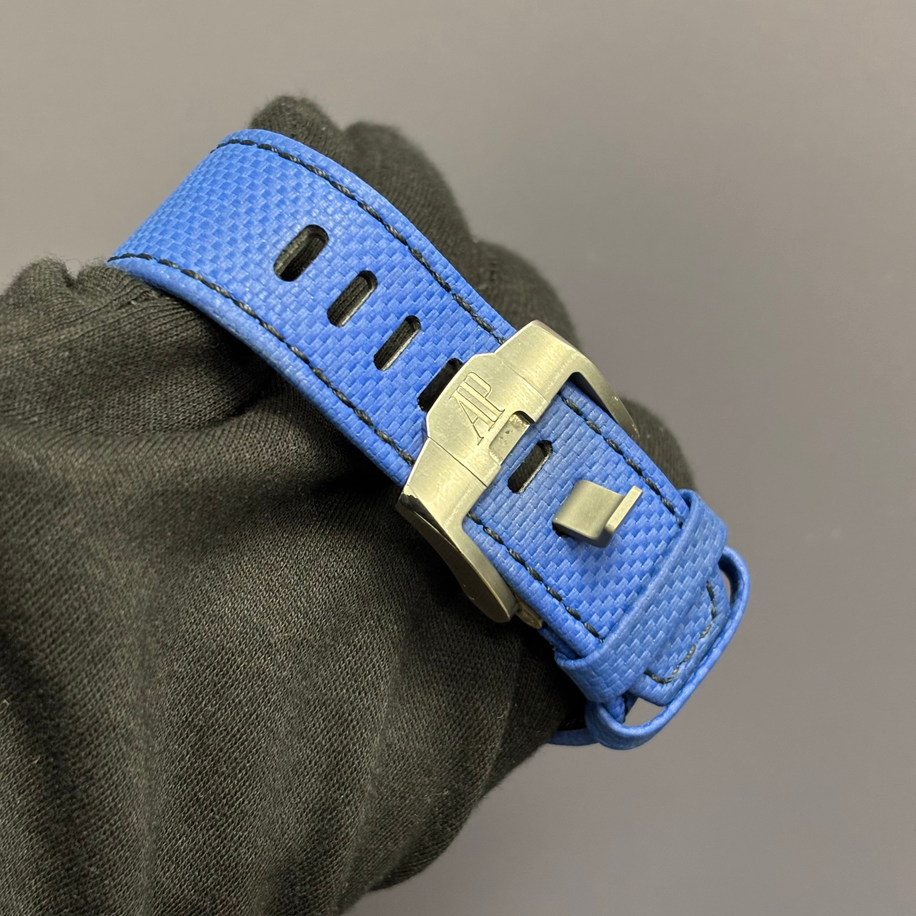 Audemars Piguet Royal Oak Offshore 43mm Blue Dial Watch Ref# 26420CE.OO.A043VE.01 - Happy Jewelers Fine Jewelry Lifetime Warranty