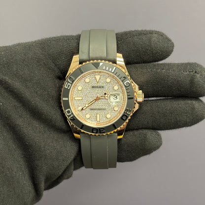 Rolex Yacht-Master 40mm Pave Dial Watch Ref# 126655 - Happy Jewelers Fine Jewelry Lifetime Warranty