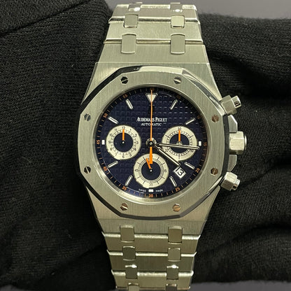 Audemars Piguet Royal Oak 39mm Blue Dial Watch Ref# 26300ST.OO.1110ST.07 - Happy Jewelers Fine Jewelry Lifetime Warranty