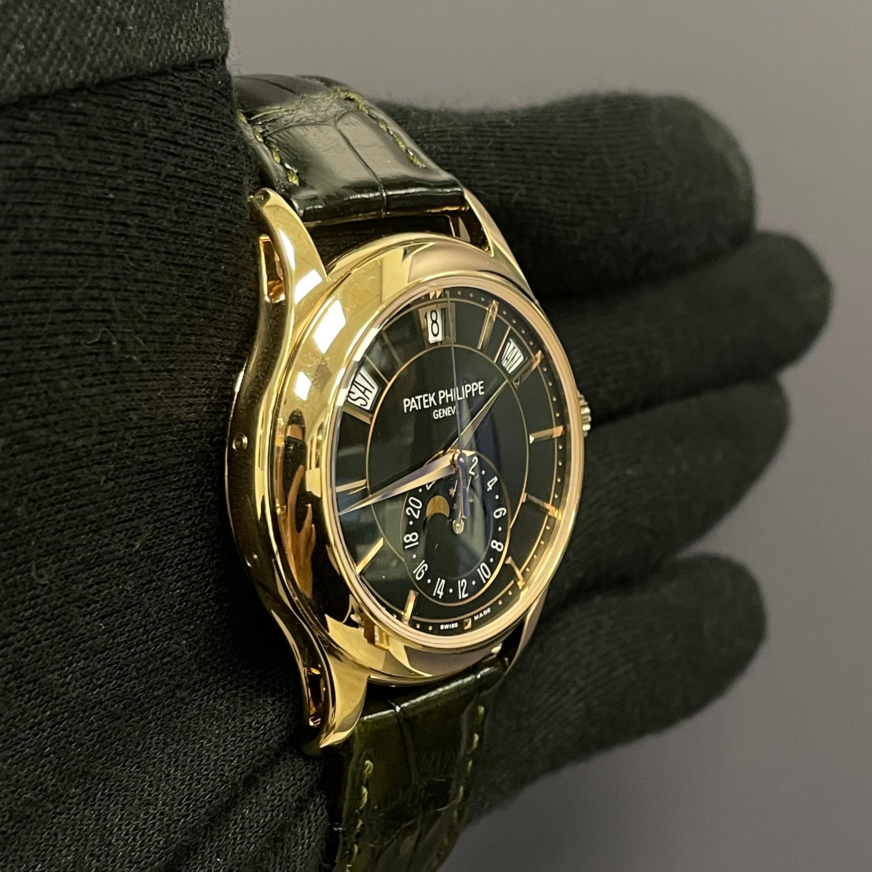 Patek Philippe Annual Calendar 40mm Black Dial Ref# 5205R-010 - Happy Jewelers Fine Jewelry Lifetime Warranty