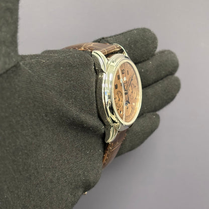 Patek Philippe Perpetual Calendar 41mm Salmon Dial Watch Ref# 5270P-001 - Happy Jewelers Fine Jewelry Lifetime Warranty