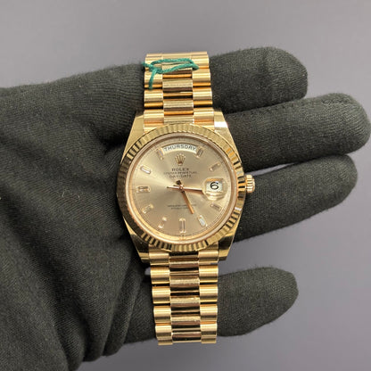 Rolex Day-Date 40mm Sundust Dial Watch Ref# 228235 - Happy Jewelers Fine Jewelry Lifetime Warranty