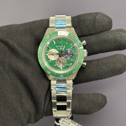 Zenith Choronomaster 41mm Green Dial Watch Ref# 03.3119.3600/56.M3100 - Happy Jewelers Fine Jewelry Lifetime Warranty