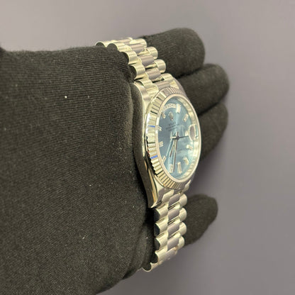Rolex Day-Date 40mm Blue Dial Watch Ref# 228236 - Happy Jewelers Fine Jewelry Lifetime Warranty