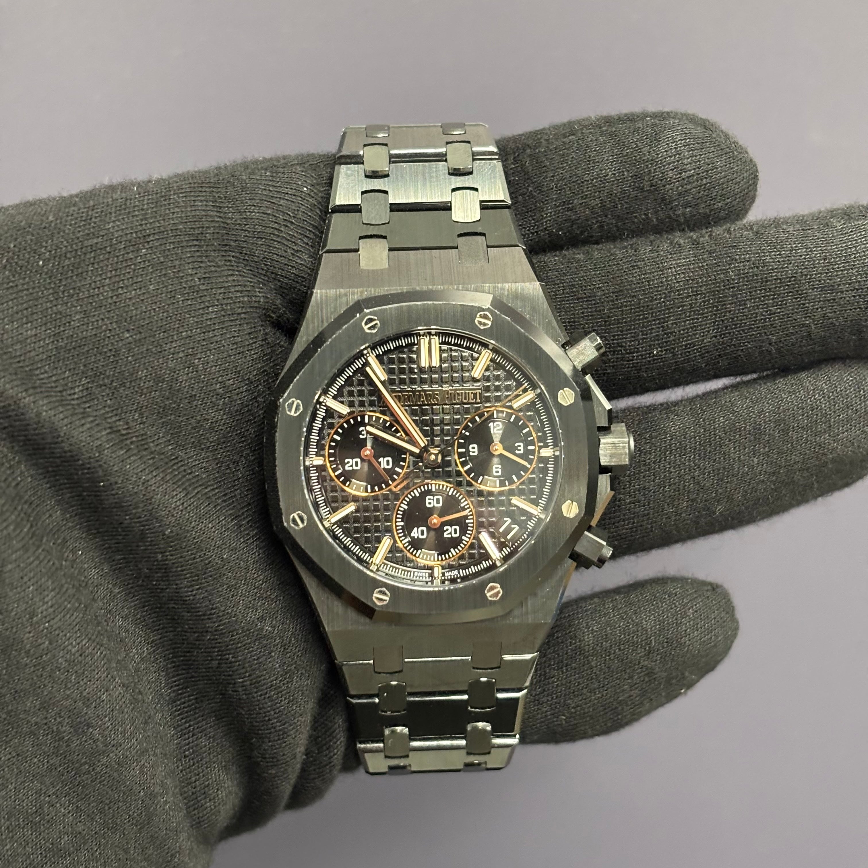 Audemars Piguet Royal Oak 41mm Black Dial Watch Ref# 26240CE.OO.1225CE.01 - Happy Jewelers Fine Jewelry Lifetime Warranty