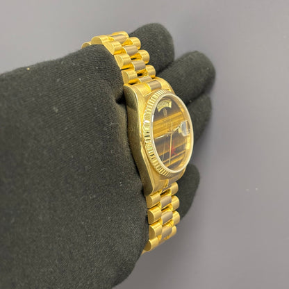 Rolex Day-Date 36mm Tiger Eye Dial Watch Ref# 18038 - Happy Jewelers Fine Jewelry Lifetime Warranty