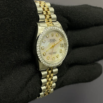 Rolex Datejust 31mm MOP Dial Watch Ref# 68273 - Happy Jewelers Fine Jewelry Lifetime Warranty
