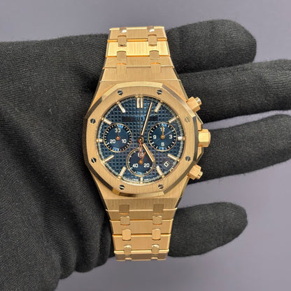 Audemars Piguet Royal Oak 41mm Blue Dial Watch Ref# 26240OR.OO.D315CR.01 - Happy Jewelers Fine Jewelry Lifetime Warranty