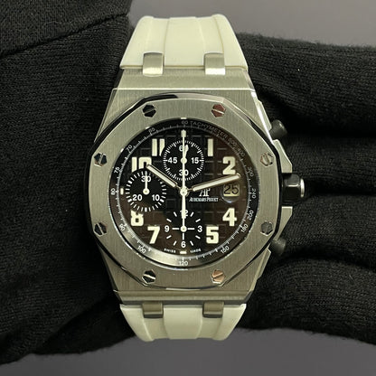 Audemars Piguet Royal Oak Offshore 42mm Black Dial Ref# 26020ST.OO.D001IN.01.A - Happy Jewelers Fine Jewelry Lifetime Warranty
