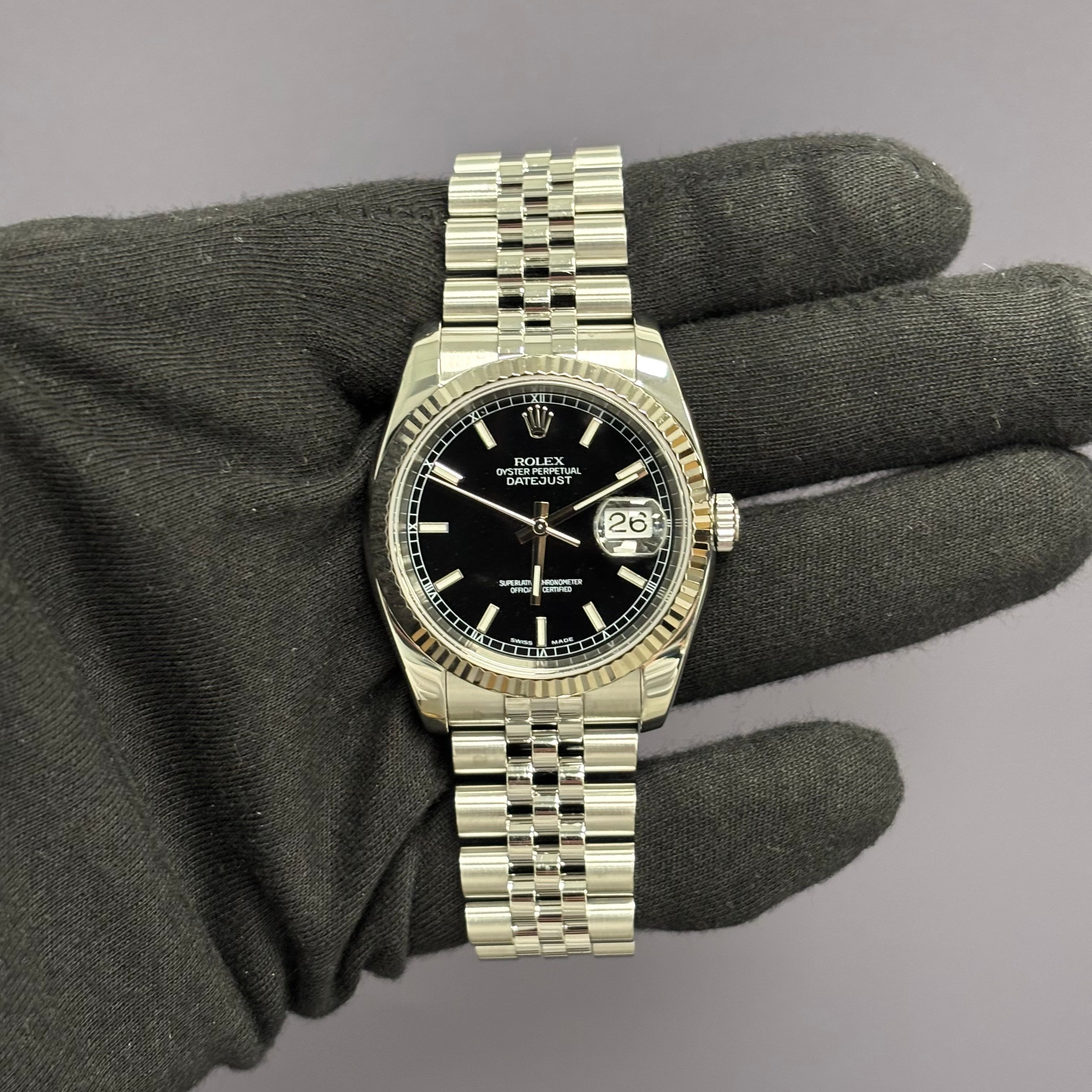 Rolex Datejust 36mm Black Dial Ref# 116234 - Happy Jewelers Fine Jewelry Lifetime Warranty