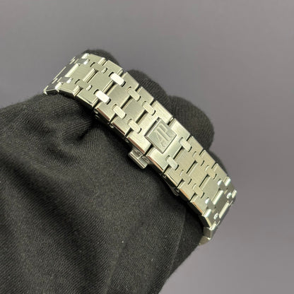 Audemars Piguet Royal Oak 41mm Blue Dial Ref# 15400ST.OO.1220ST.03 - Happy Jewelers Fine Jewelry Lifetime Warranty