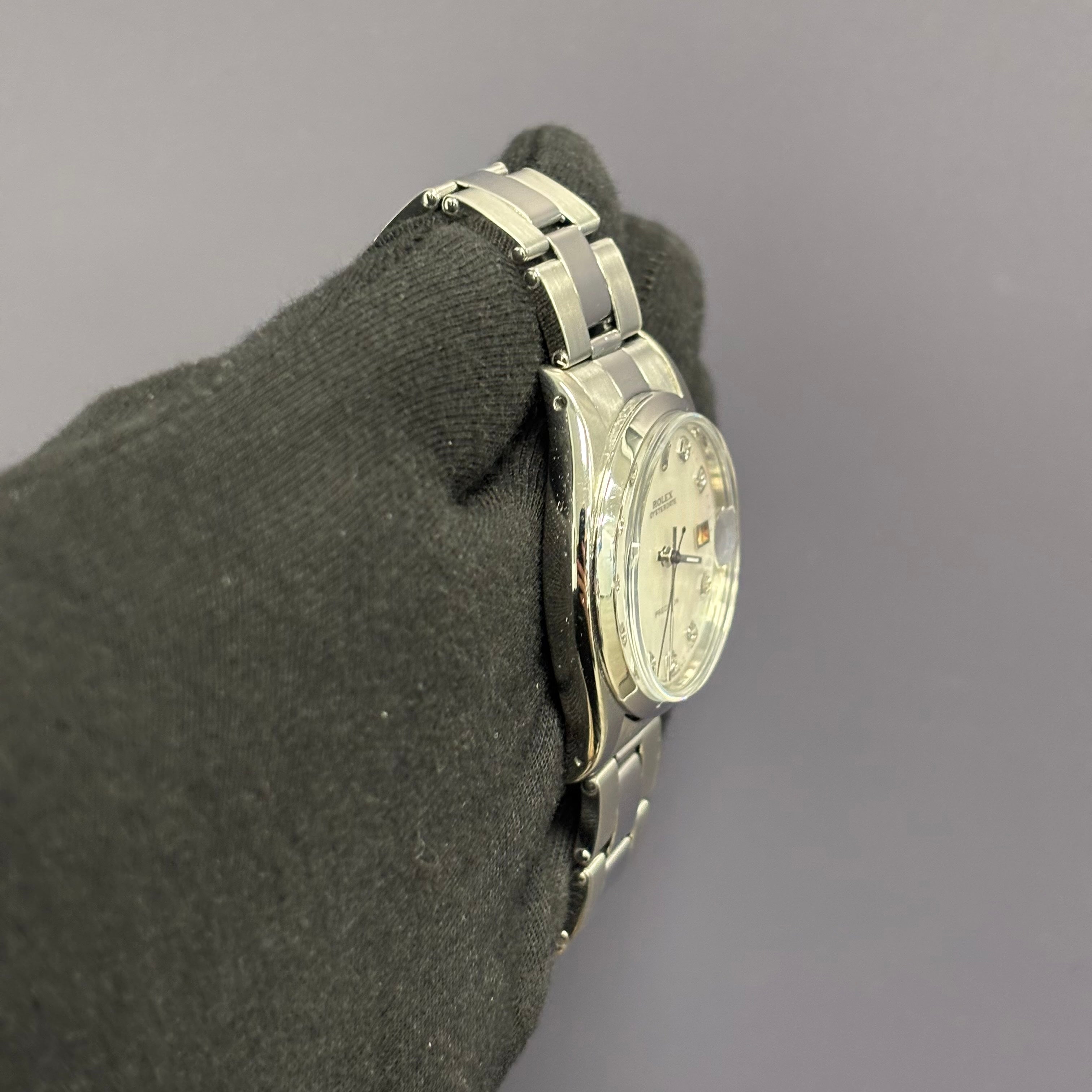 Rolex Oyster Precision 34mm MOP Dial Watch - Happy Jewelers Fine Jewelry Lifetime Warranty