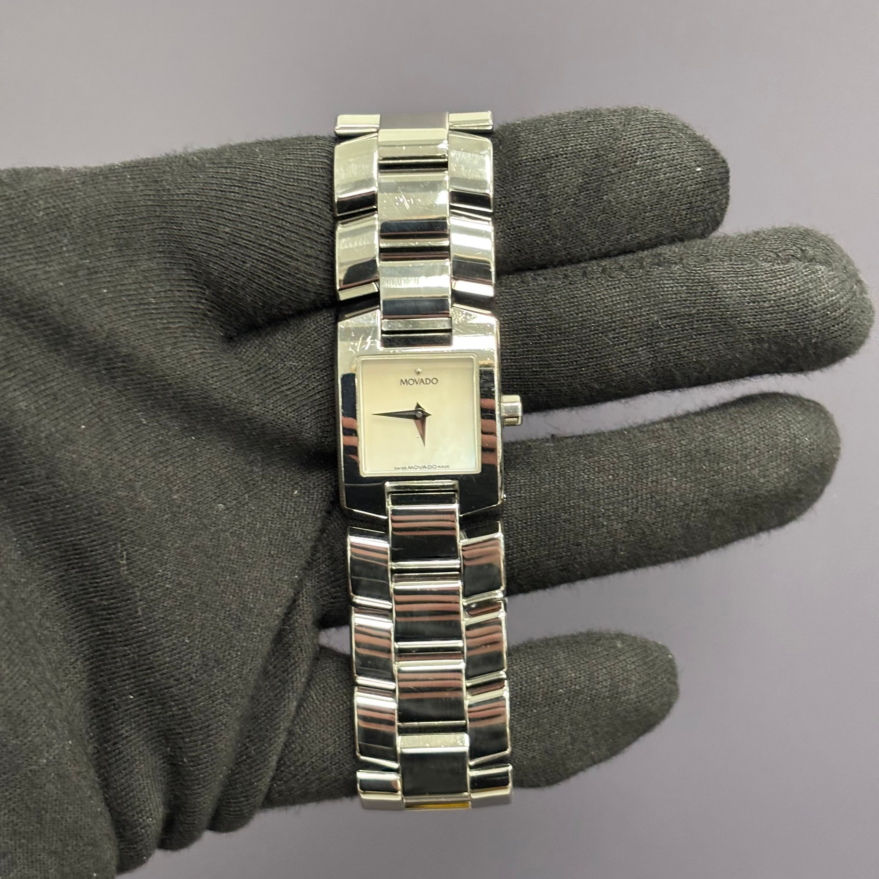 Movado Eliro 21mm MOP Dial Watch Ref# 84-A1-1431 - Happy Jewelers Fine Jewelry Lifetime Warranty