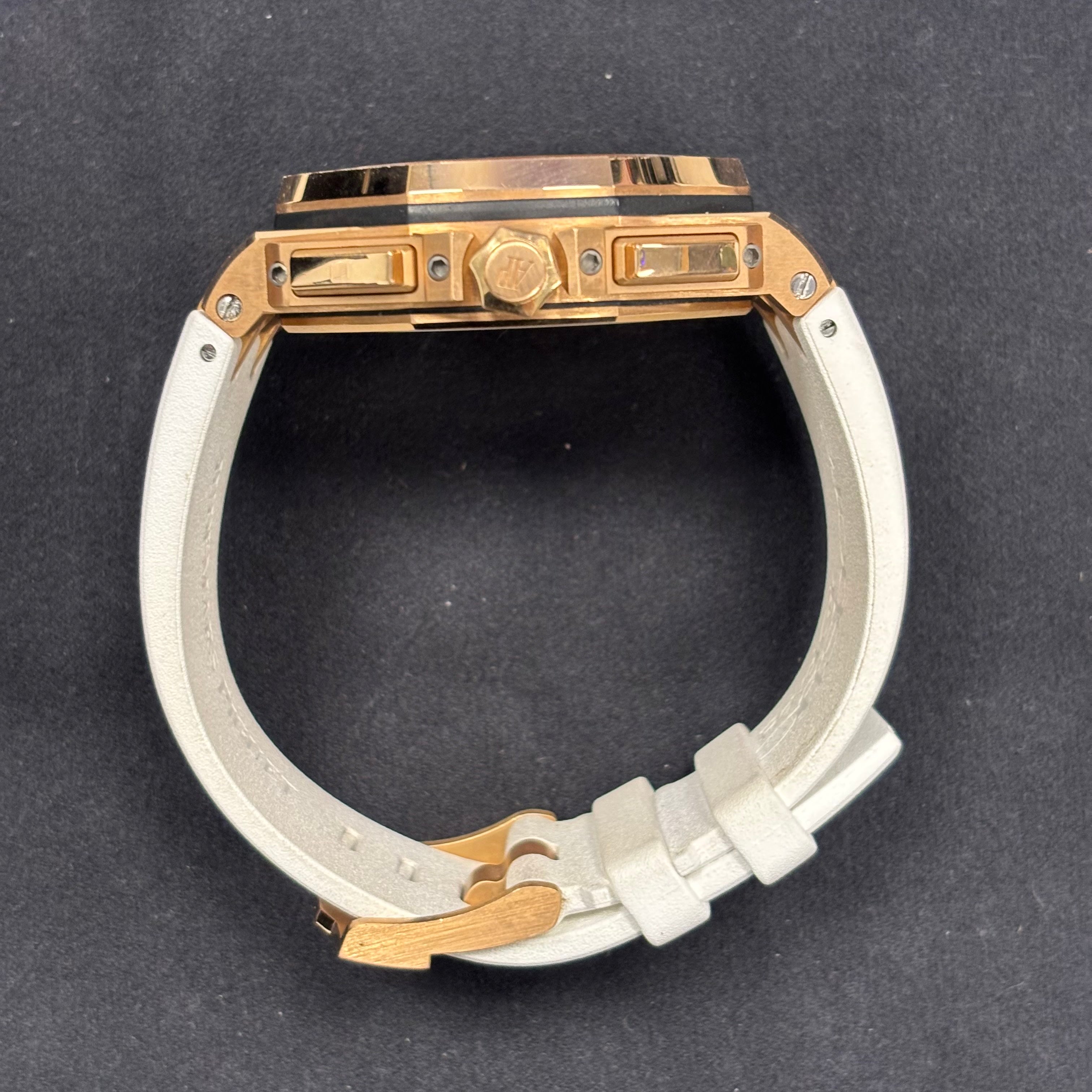 Audemars Piguet Royal Oak 44mm White Dial Watch Ref# 26408OR.OO.A010CA.01 - Happy Jewelers Fine Jewelry Lifetime Warranty