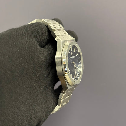 Audemars Piguet Royal Oak 41mm Blue Dial Watch Ref# 15500ST.OO.1220ST.01 - Happy Jewelers Fine Jewelry Lifetime Warranty