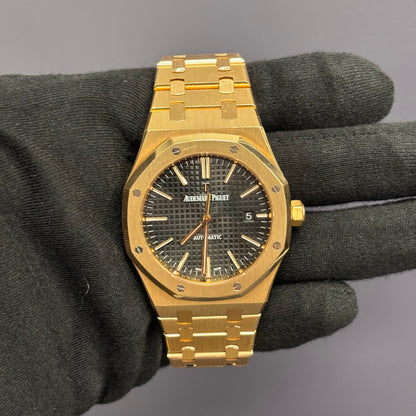 Audemars Piguet Royal Oak 41mm Black Dial Watch Ref# 15400OR.OO.1220OR.01 - Happy Jewelers Fine Jewelry Lifetime Warranty