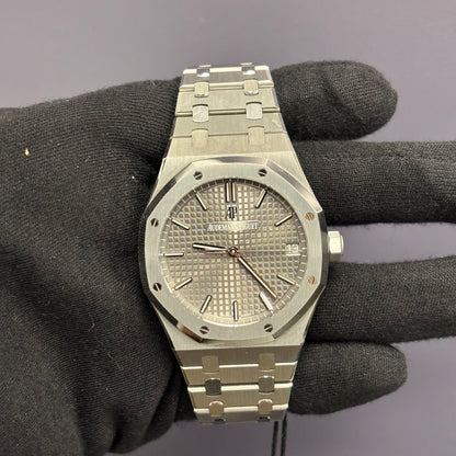 Audemars Piguet Royal Oak 41mm Grey Dial Watch Ref# 15500ST.OO.1220ST.02 - Happy Jewelers Fine Jewelry Lifetime Warranty