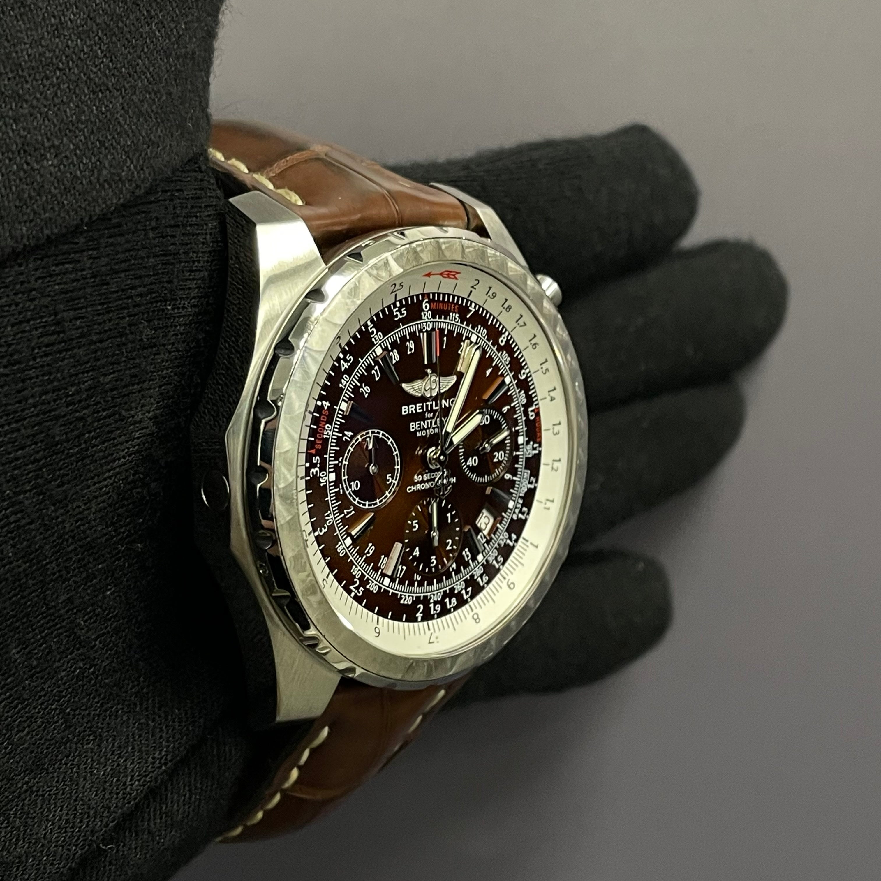 Breitling Bentley Motors 48mm Bronze Dial Watch Ref# A25363 - Happy Jewelers Fine Jewelry Lifetime Warranty