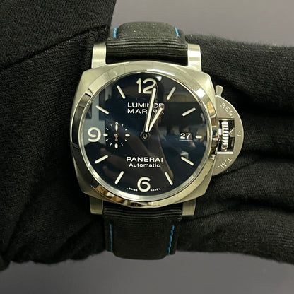 Panerai Luminor 44mm Blue Dial Watch Ref# PAM01313 - Happy Jewelers Fine Jewelry Lifetime Warranty