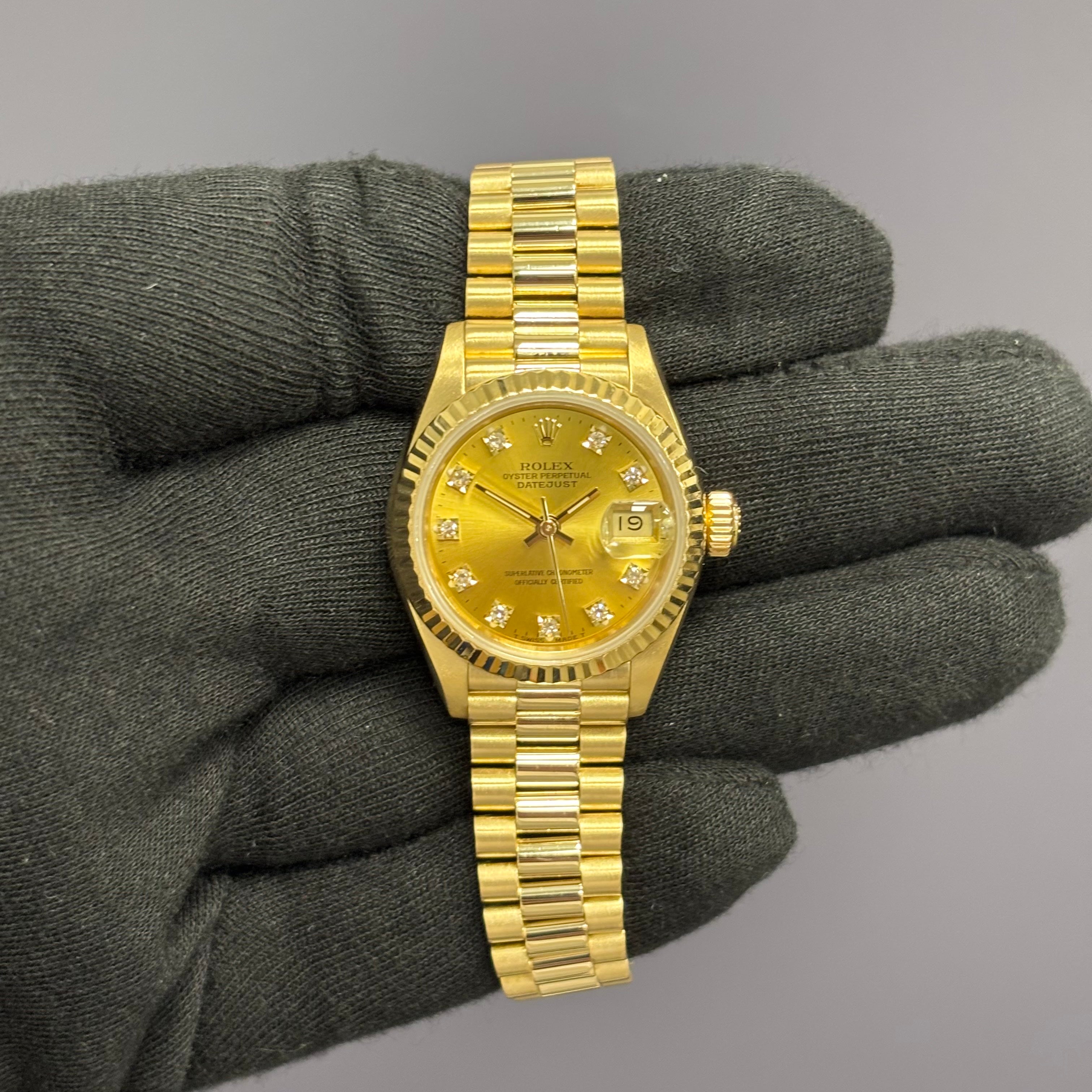 Rolex Datejust 26mm Champagne Dial Watch Ref# 69178 - Happy Jewelers Fine Jewelry Lifetime Warranty