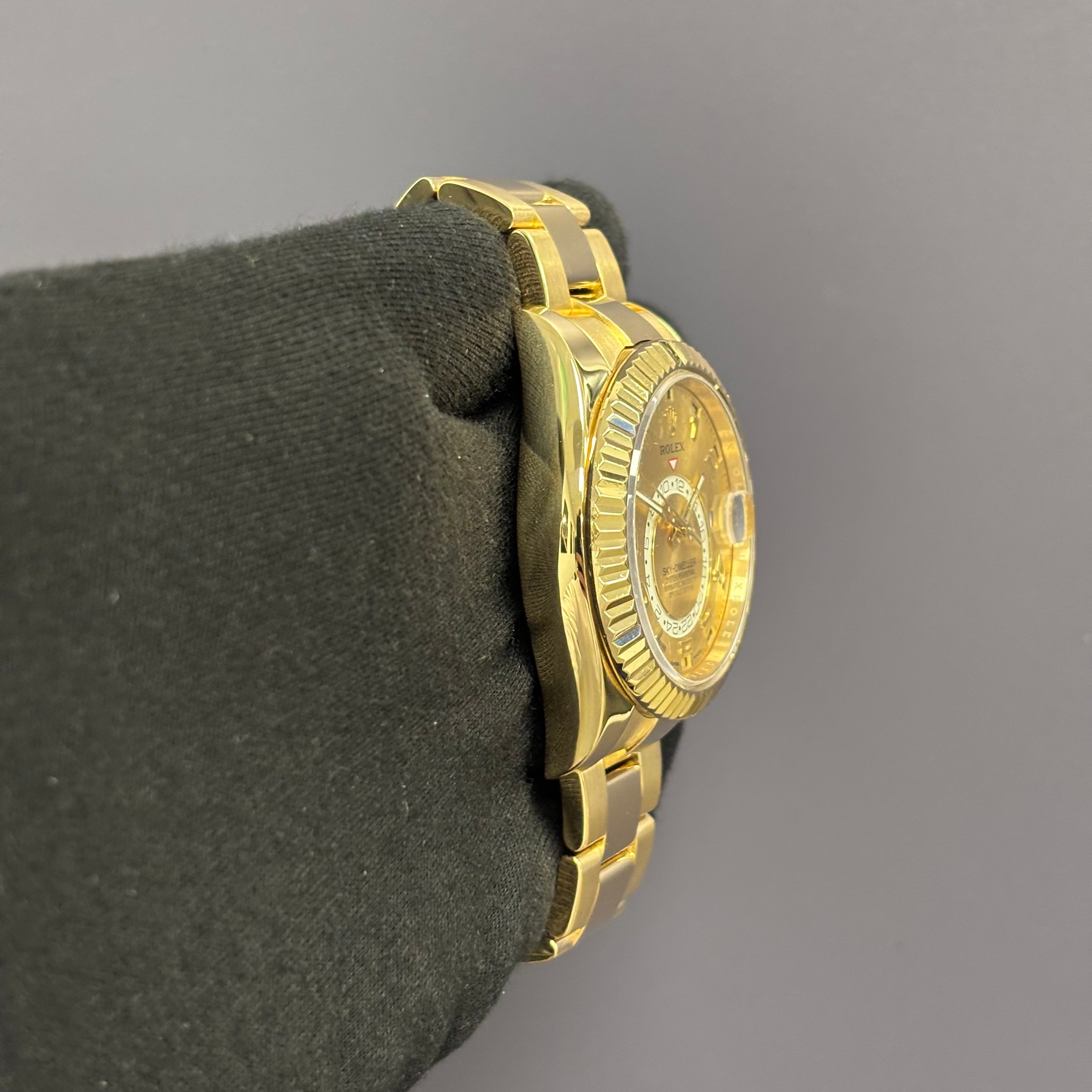 Rolex Sky-Dweller 42mm Champagne Dial Watch Ref# 326938 - Happy Jewelers Fine Jewelry Lifetime Warranty