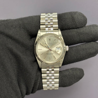 Rolex Datejust 36mm Silver Dial Watch Ref# 16030 - Happy Jewelers Fine Jewelry Lifetime Warranty