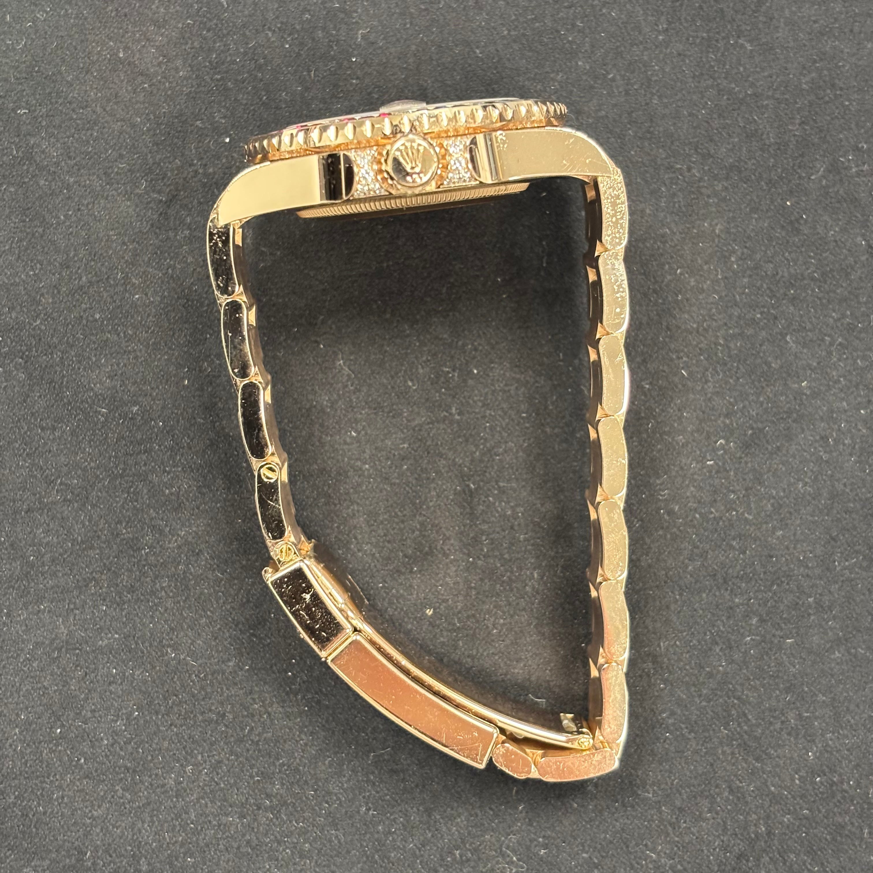 Rolex GMT-Master II 40mm Pave Dial Watch Ref# 126755SARU - Happy Jewelers Fine Jewelry Lifetime Warranty