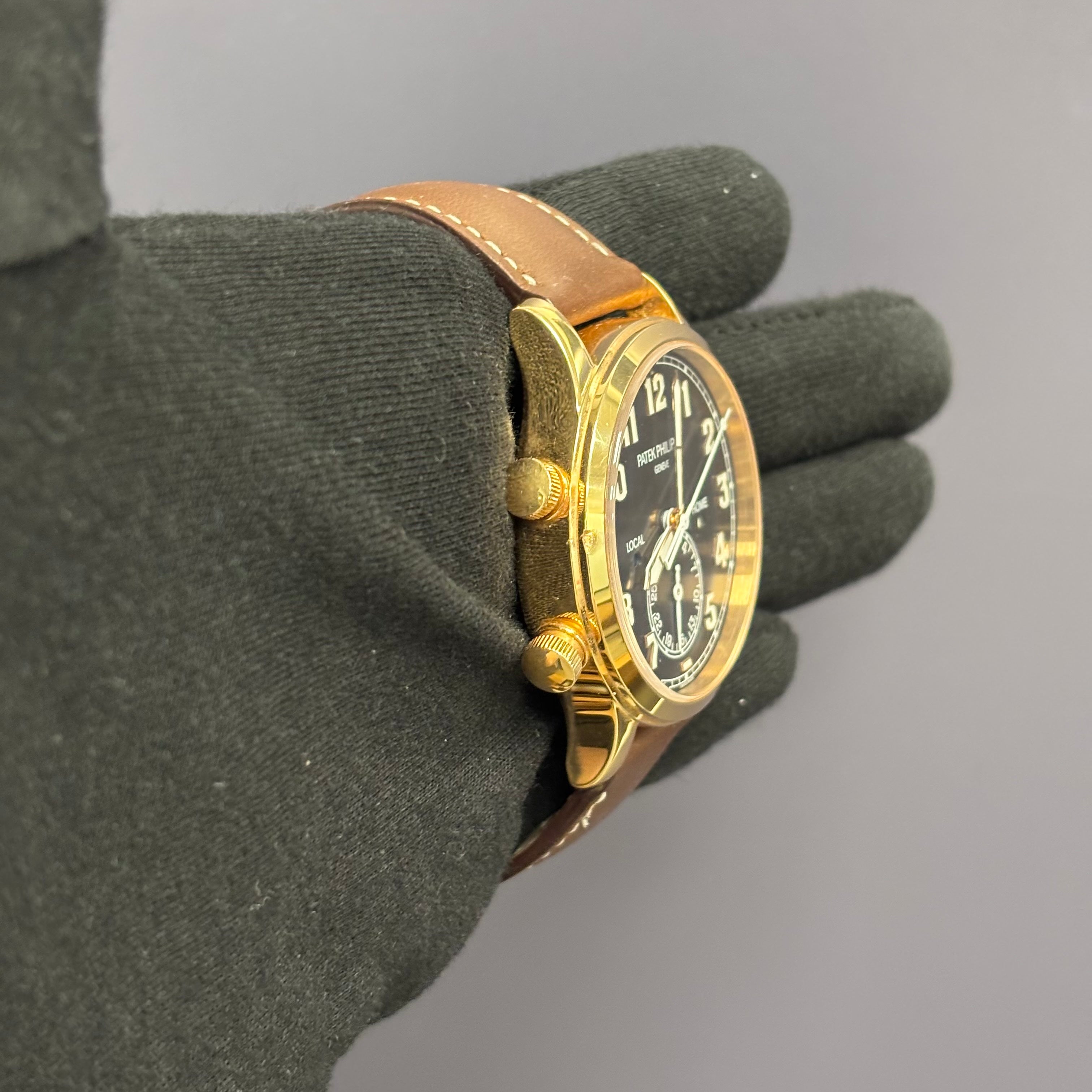 Patek Philippe Calatrava 42mm Brown Dial Watch Ref# 5524R-001 - Happy Jewelers Fine Jewelry Lifetime Warranty