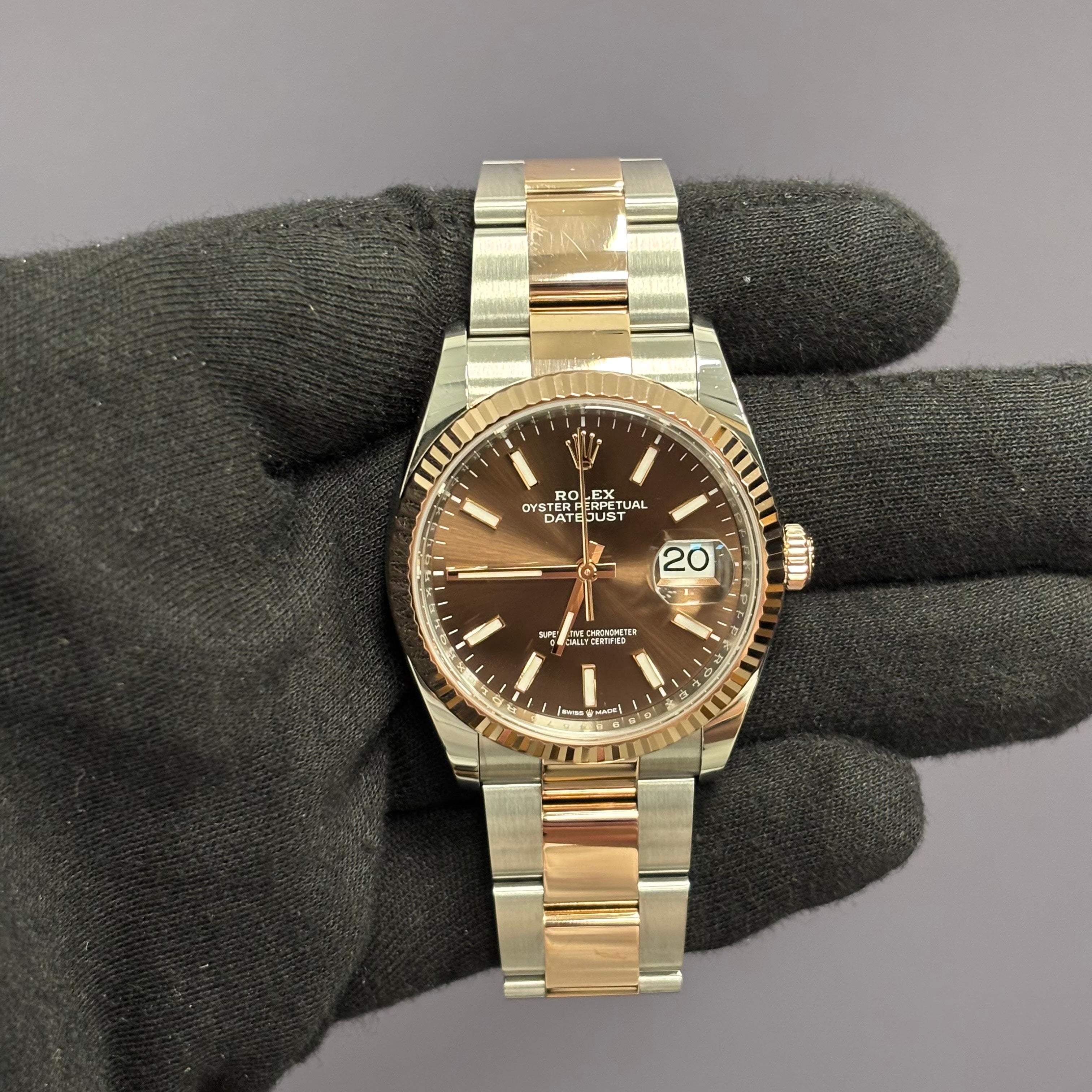 Rolex Datejust 36mm Chocolate Dial Watch Ref# 126231 - Happy Jewelers Fine Jewelry Lifetime Warranty