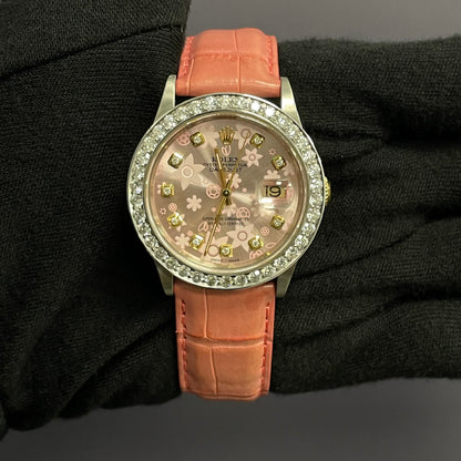Rolex Datejust 36mm Pink Dial Watch Ref# 16263 - Happy Jewelers Fine Jewelry Lifetime Warranty